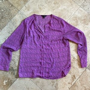 Banana Republic purple blouse size medium